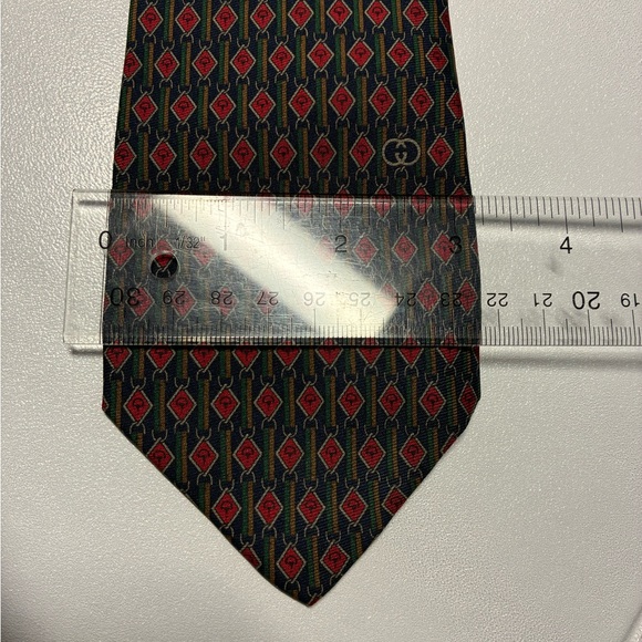 Gucci vintage Patterned Men's Tie - Picture 5 of 7